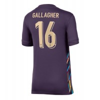 Camisa de Futebol Inglaterra Conor Gallagher #16 Equipamento Secundário Mulheres Europeu 2024 Manga Curta